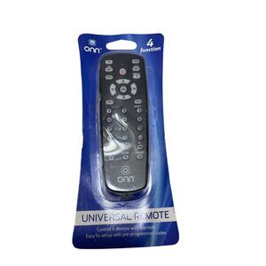 Onn Universal Remote Control 4 Device‎ TV CABLE RECEIVER DVD ONA12AV058